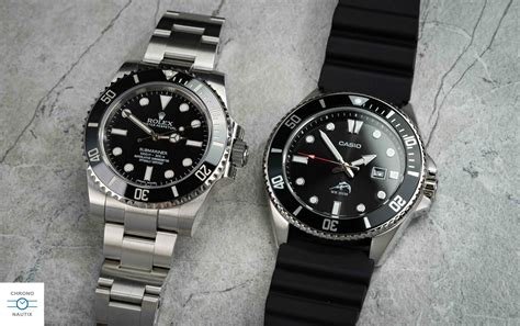 casio duro vs rolex submariner|casio duro marlin strap size.